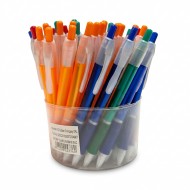 Set 60 pixuri cu mecanism grip cauciucat 0.7 mm scoala birou Adison